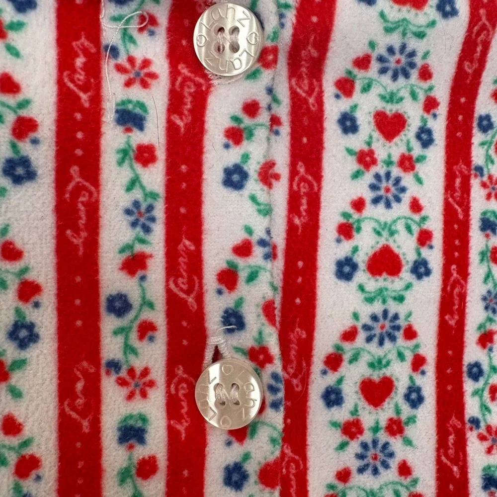 Lanz of Salzburg Girls cotton flannel Tyrolean nightgown Pajamas Sleepwear‎ XL